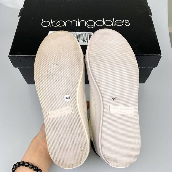 Kurt Geiger London Laney Leather Platform Sneakers Size 6.5 - Picture 10 of 16